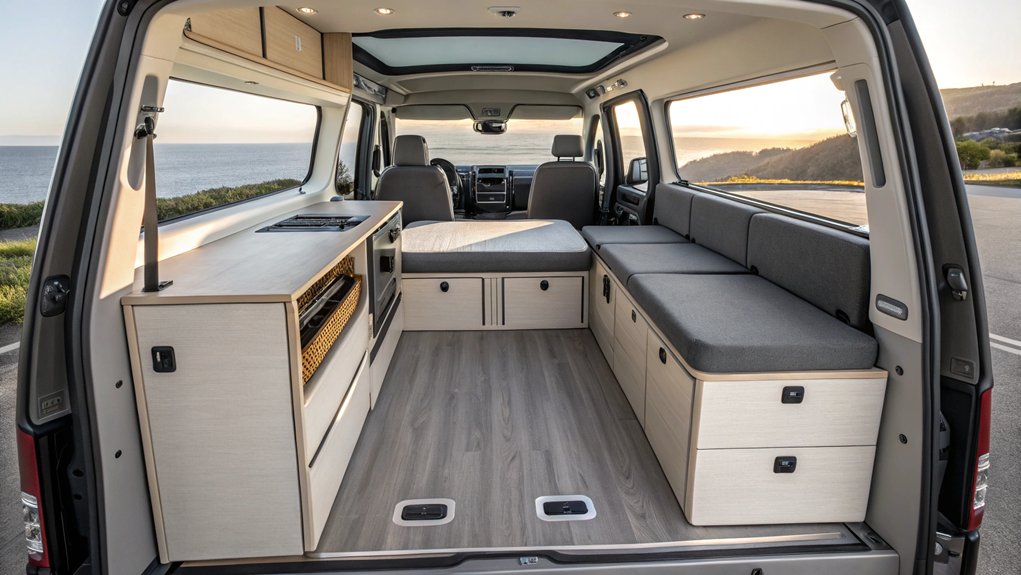 optimizing minivan living space